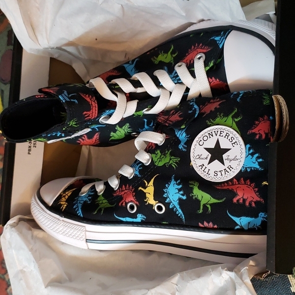 CONVERSE All Stars High Top Sneakers Dinosaur 🦕 - Picture 2 of 6